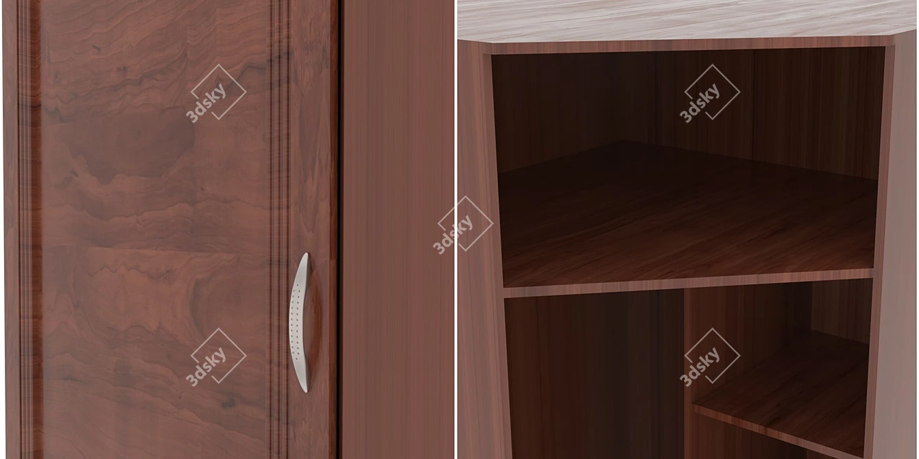 Modern Corner Cupboard: 2014 Version 3D model image 2