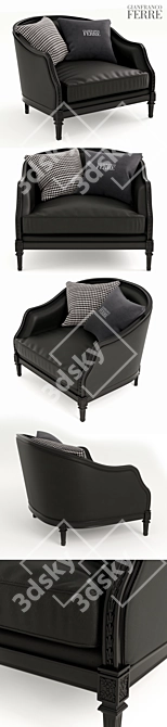 Gianfranco Ferre GF-7051 Luxury Sofa 3D model image 2