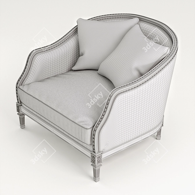 Gianfranco Ferre GF-7051 Luxury Sofa 3D model image 3