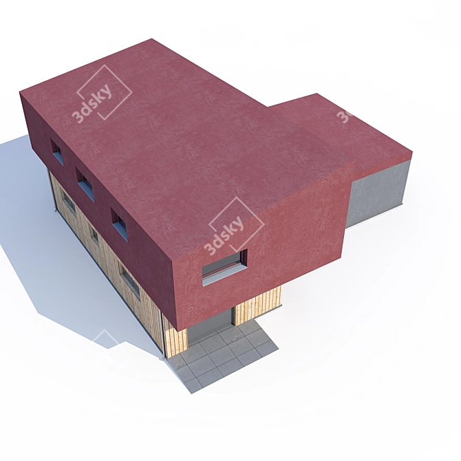 Modern ABS House Design 3D model image 3