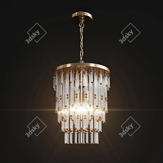 Elegant Mia 14 Pendant Light 3D model image 2