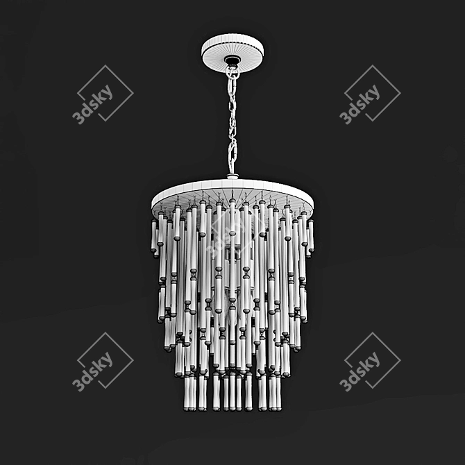 Elegant Mia 14 Pendant Light 3D model image 3