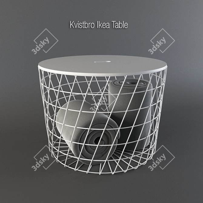 Modern Kvistbro Ikea Table: Stylish and Functional 3D model image 1