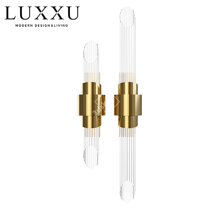 Elegant Tycho Wall Sconce 3D model image 1