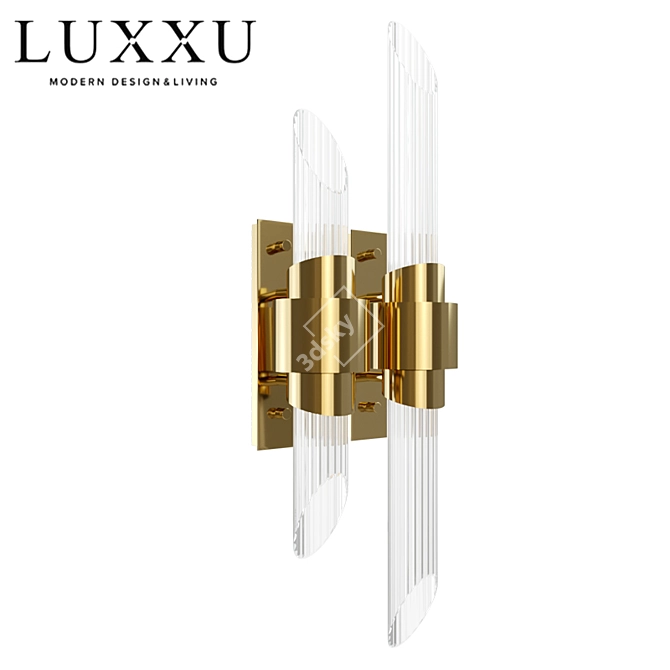 Elegant Tycho Wall Sconce 3D model image 2