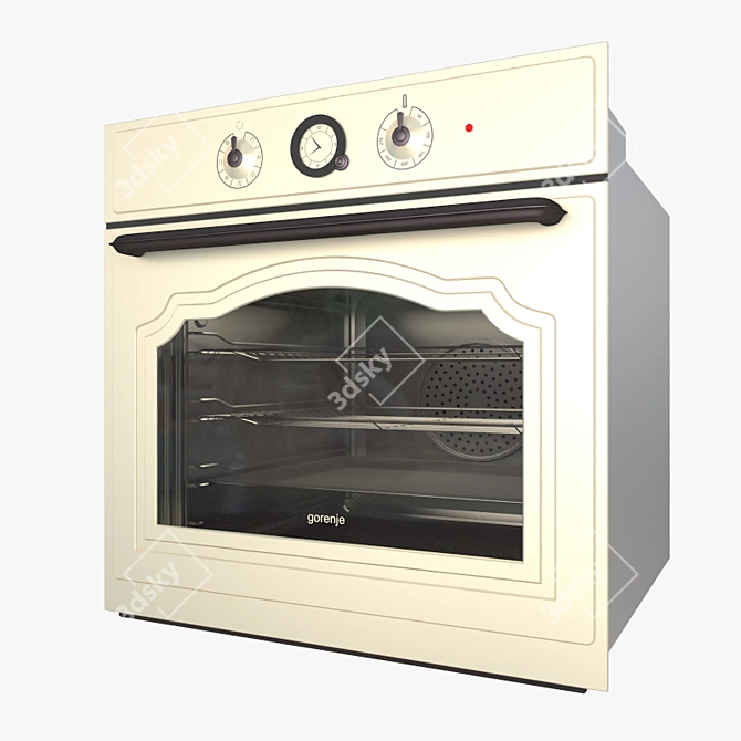 Contemporary Gorenje Oven 3D model image 1