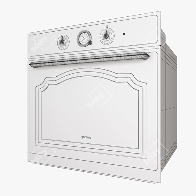 Contemporary Gorenje Oven 3D model image 2