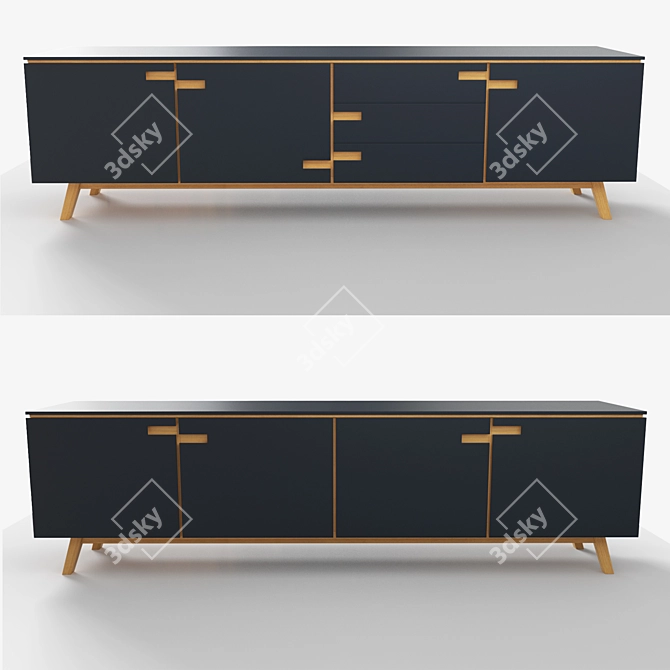 Title: Modern Chest of Drawers - specimen.by 3D model image 1