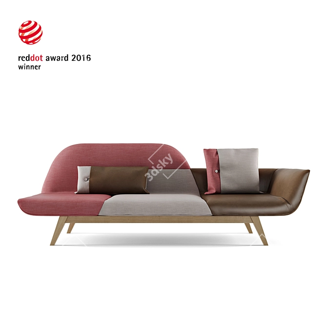 Modern TAO Sofa: Sleek & Stylish 3D model image 1