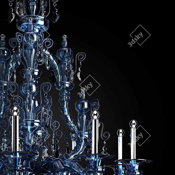 Exquisite Taif Chandelier by Barovier&Toso 3D model image 2