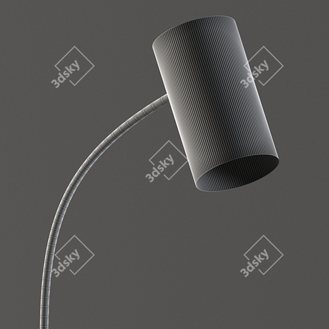 Elegant Philips Himroo Standing Light 3D model image 2