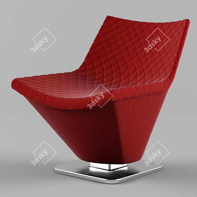 Bold Red Chair: Roche Bobois 3D model image 1