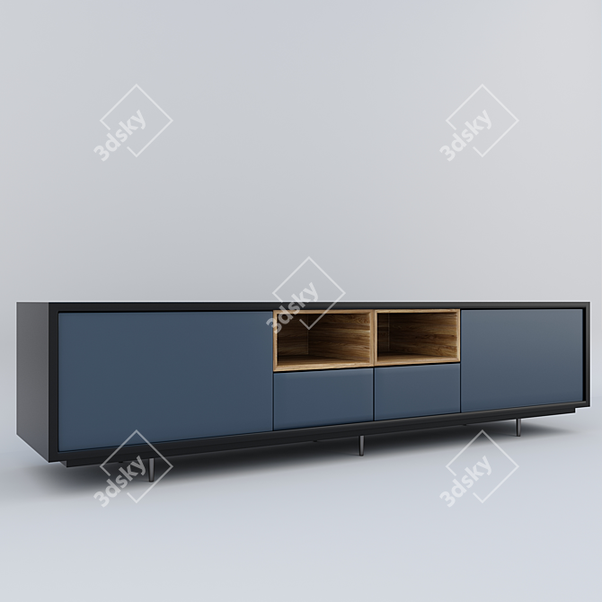 Modern Chest of Drawers: AURA 3D model image 1