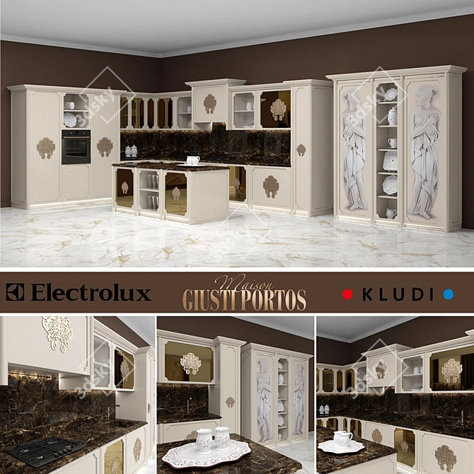 Italian Elegance: Giusti Portos Epoque 3D model image 1