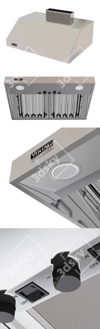 Viking VWH53012: Powerful Ventilation for Your Kitchen 3D model image 2