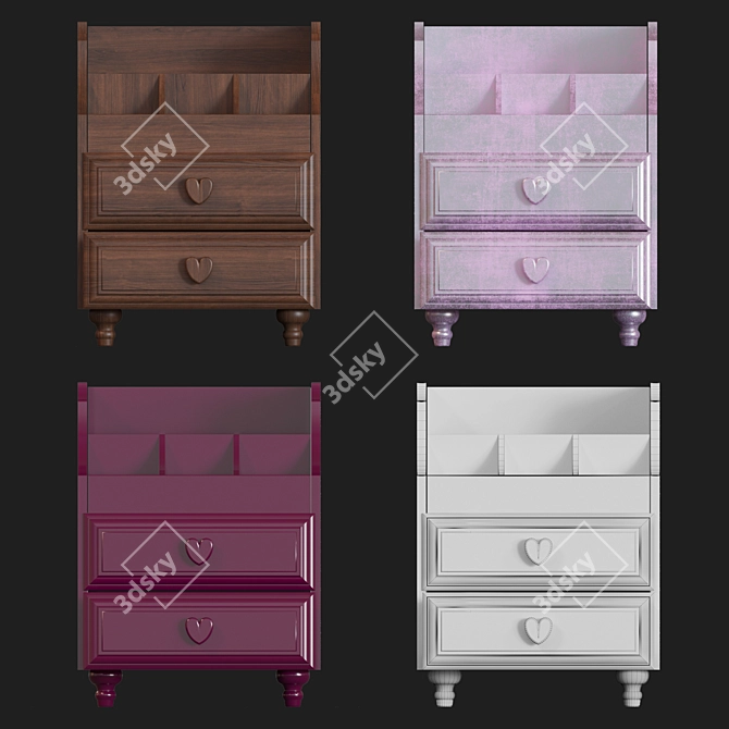 Cosmetic Organizer: Stylish and Practical 3D model image 3