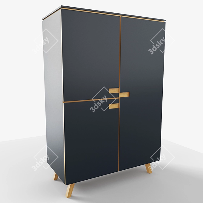 Modern Chest of Drawers 3D model image 2