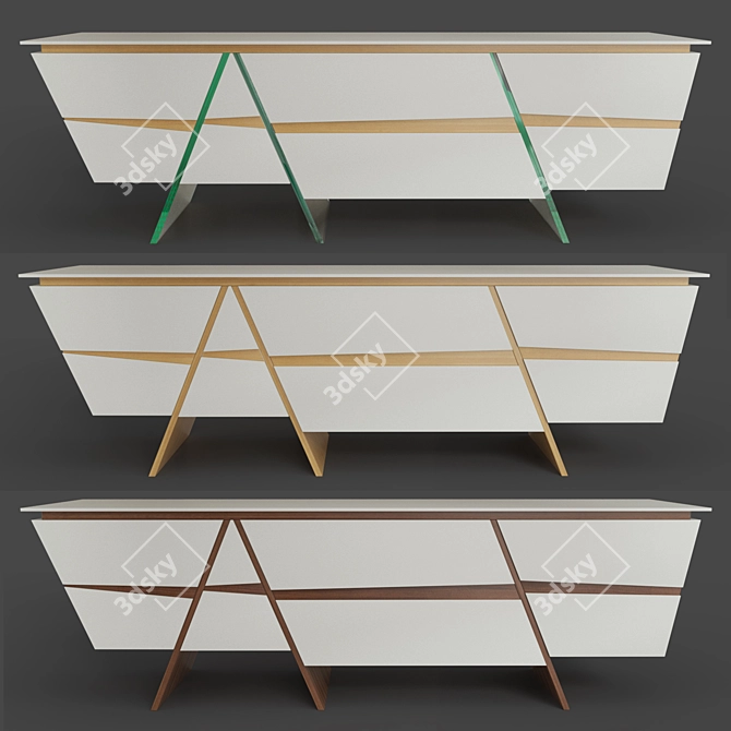 Modern Chest of Drawers - 2220*580*680 3D model image 1