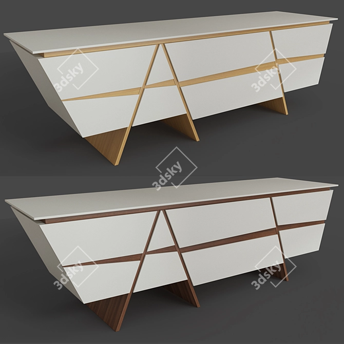 Modern Chest of Drawers - 2220*580*680 3D model image 2