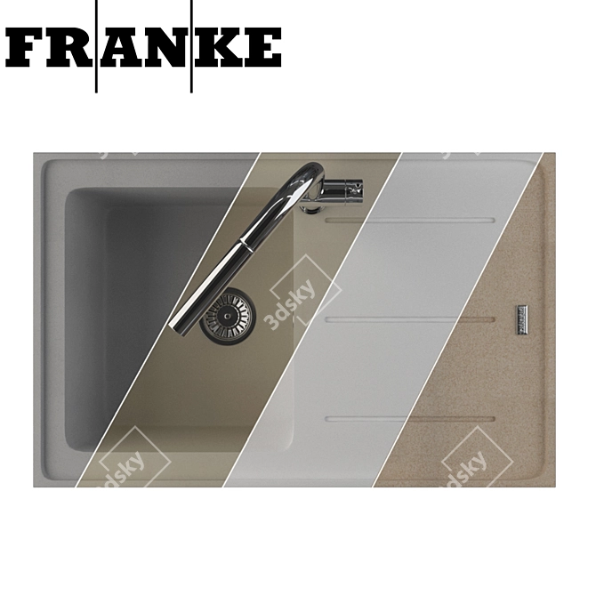 Franke Impact IMG 611: Elegant Fragranit Sink 3D model image 2