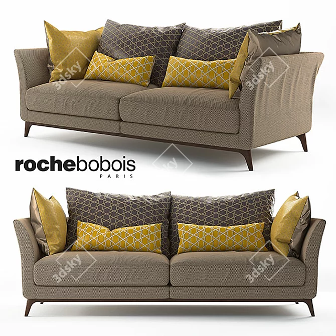 Elegant Contrepoint Sofa by Roche Bobois 3D model image 1