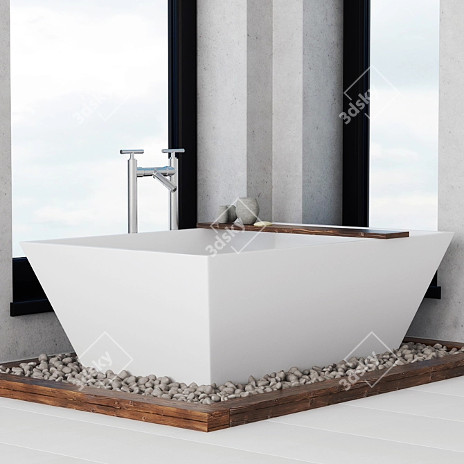 Pebble Bathroom Oasis 3D model image 1