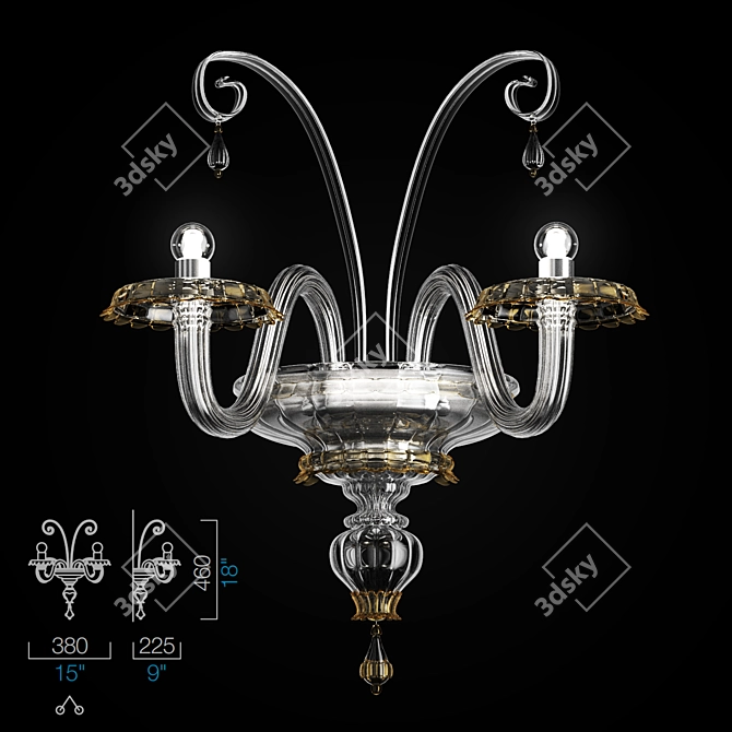 Elegant Barovier&Toso Lighting 3D model image 3