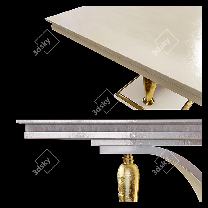 Elegant Turri Palm Dining Table 3D model image 2