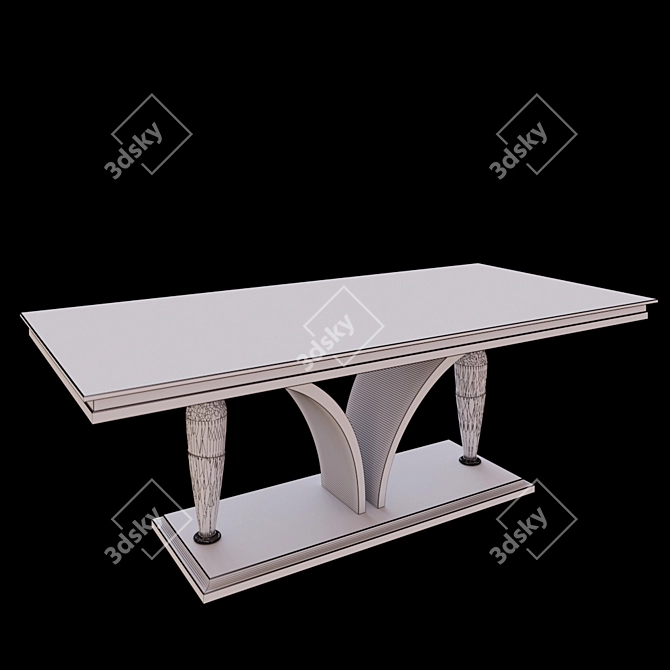 Elegant Turri Palm Dining Table 3D model image 3