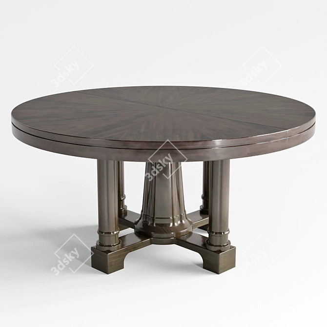 Sutton House Round Dining Table 3D model image 2