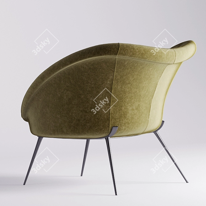 Cosy Shell Armchair: D154 by Molteni & C 3D model image 3