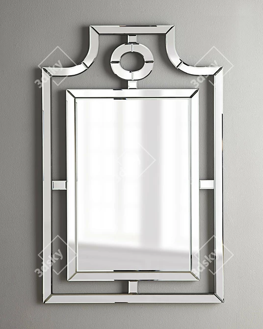 Elegant Colombo Mirror: Stunning Wall Décor 3D model image 2