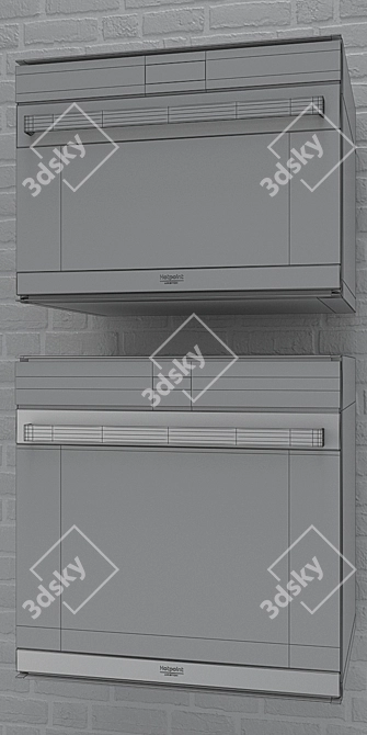 HotPoint Oven and Microwave Combo 3D model image 3