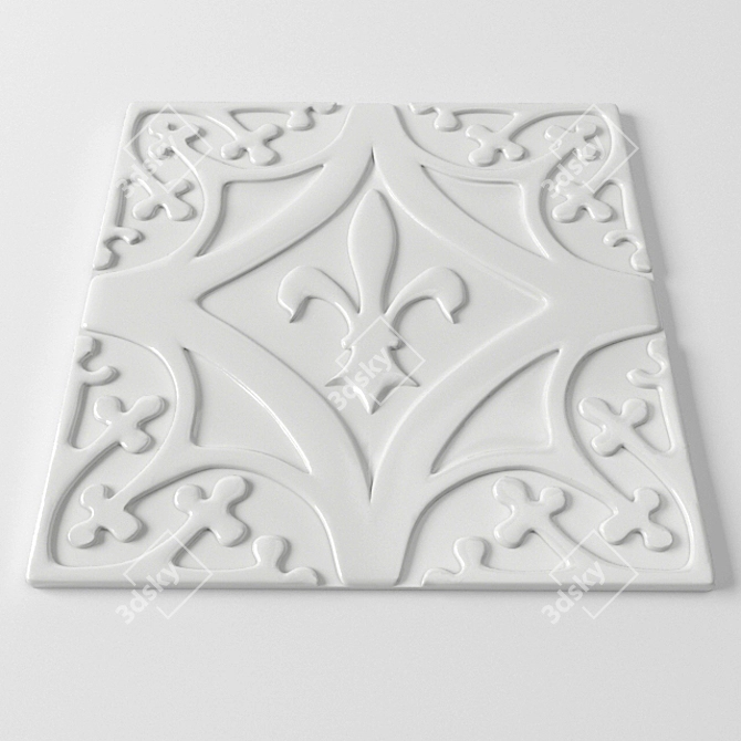 Waterworks Church Tile: Elegant Decor for Any Space 3D model image 2