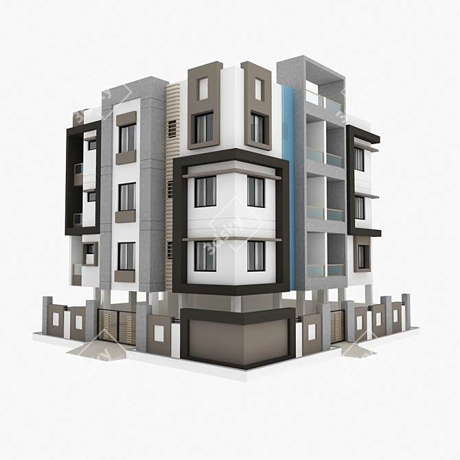 Versatile High-rise Structure 3D model image 1