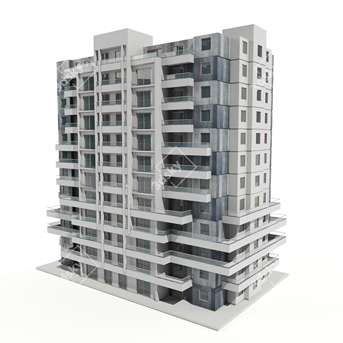 Title: Sleek Urban Architecture 3D model image 1