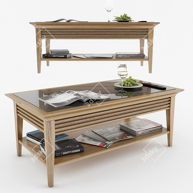 Timeless Selva Luna Coffee Table 3D model image 1