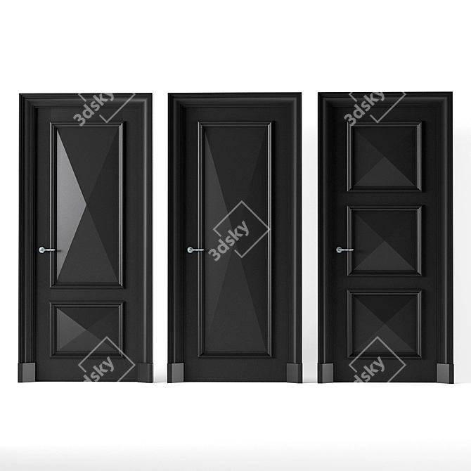 Elegant Entry: V-Ray 3D Door 3D model image 1