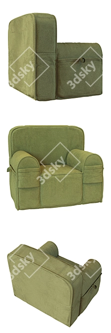 CozyKid™ Loveseat: Small-Sized Child Chair 3D model image 2