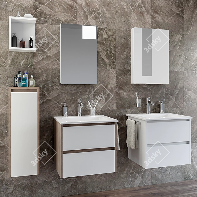 Berloni Form: Complete Bathroom Sets 3D model image 2