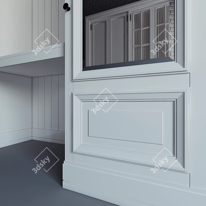 Custom Wardrobe 08 | Height:2200mm | Length:2300mm | Depth:700mm 3D model image 3