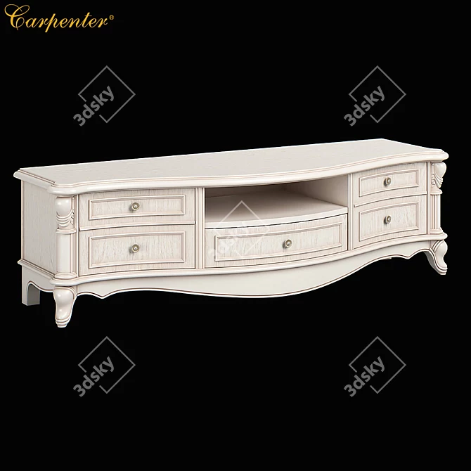 Carpenter Wall Unit B - Stylish & Functional 3D model image 1