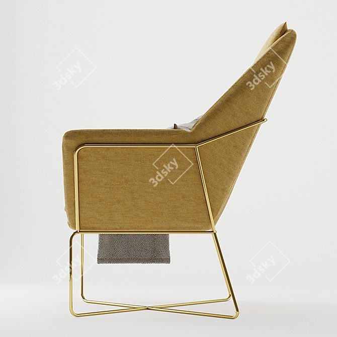 Elegant Relax Armchair 3D model image 3