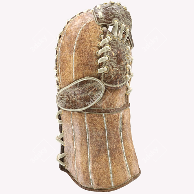 Vintage Hockey Glove 3D model image 2