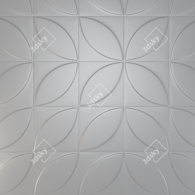 3D Plant Wall Panel 3D model image 1