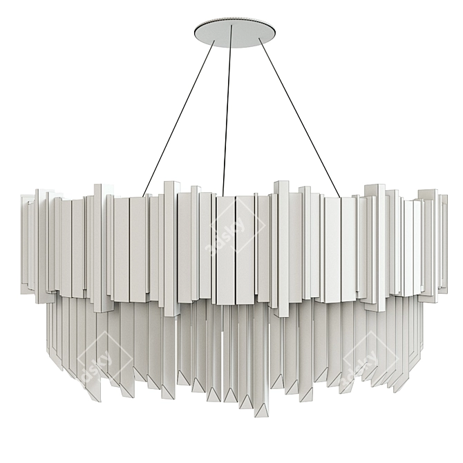 Regal Suspension Chandelier 3D model image 3