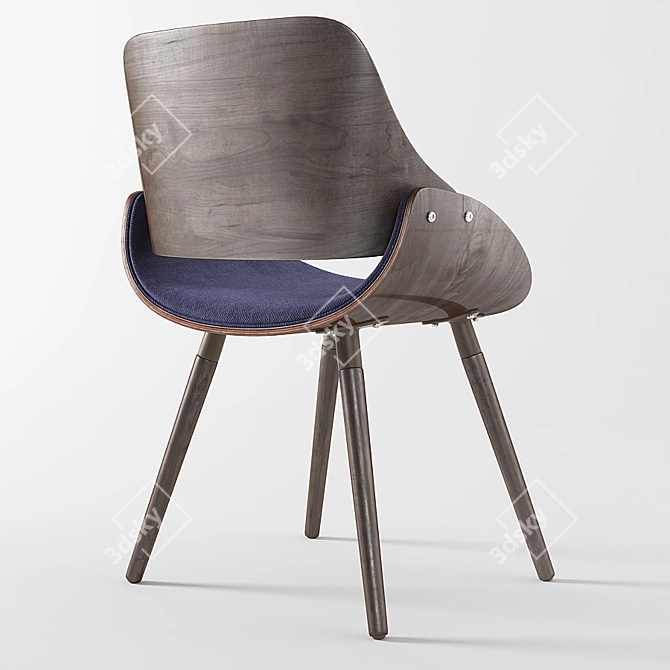 Chic LaPaloma Armchair: Elegant Design & Max Comfort 3D model image 2