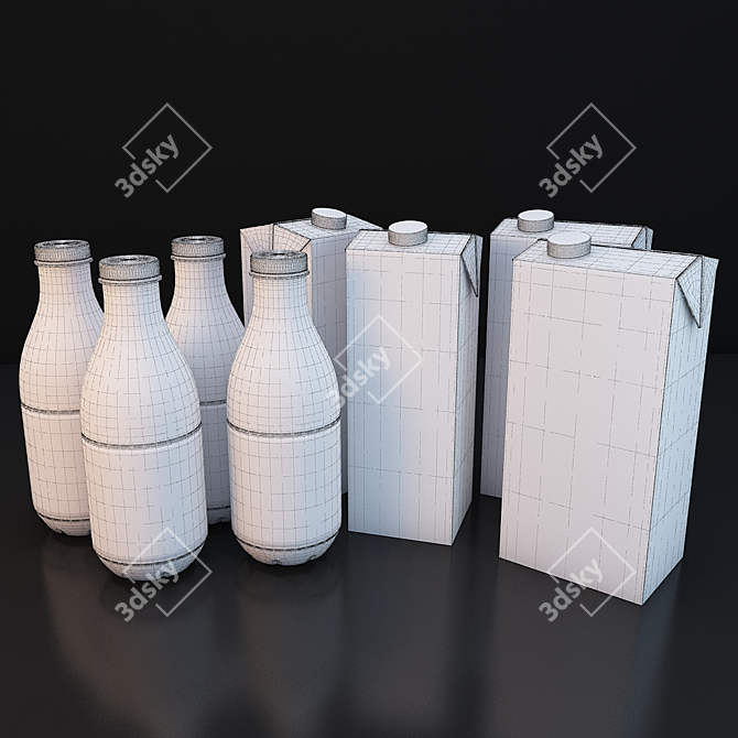 Delicious and Nutritious Kefir 3D model image 2