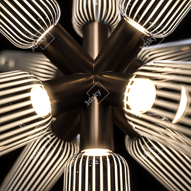 Celestial Glow: Yabu Pushelberg's Handblown Light Collection 3D model image 3