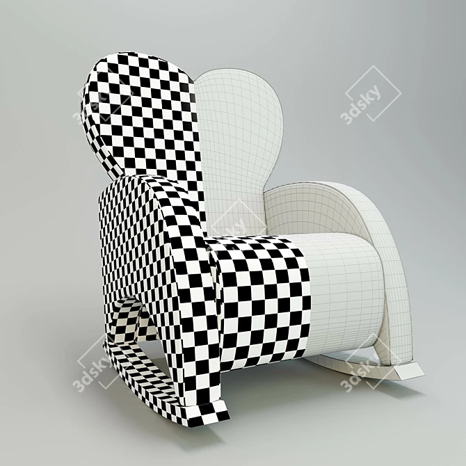 Cozy Rocking Armchair - Micuna Love 3D model image 2